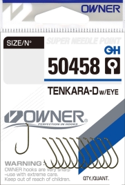 Крючок одинарный Owner Tenkara Down W/Eye №8