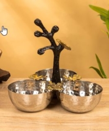 Менажница «Крю», 20×20×20 см, нержавеющая сталь