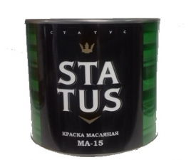 Краска STATUS МА-15 масляная ярко-зеленая 1,8кг
