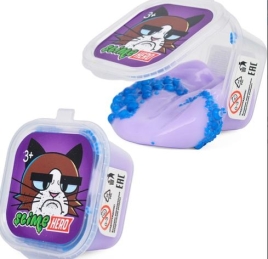Лизун Slime HERO Кот сиреневый SLM281