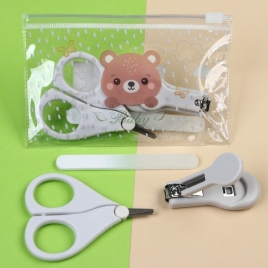 Маникюрный набор детский для самых маленьких «Мишка» (ножницы+щипчики+пилка) 9309322