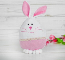 Мягкая игрушка "Кролик" с кружевом, цвета МИКС   2670017