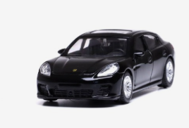 Машина металлическая PORSCHE PANAMERA TURBO, 1:43, цвет черный   7335835