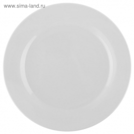 Тарелка WHITE LABAEL обеденная с утолщ. краем 20см 1277450