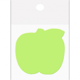 Бумага с клеевым краем " KWELT " 70*70мм 50л Яблоко, зеленая,индивидуальная упаковка, европодвес К-7