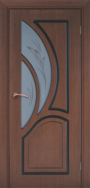 Полотно дверное КАРЕЛИЯ-2 венге ДО 200*70 матовое с рисунком