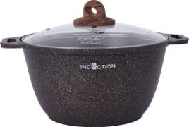 Кастрюля 2л со стекл. крышкой, АП линия "Granit Ultra Induction" (original)