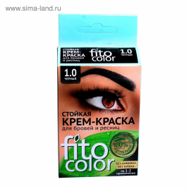 Fitocolor  крем-краска д/бровей  1,0 черный (24)