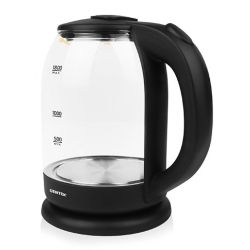Чайник Centek CT-0010 стекло 1.8л, 1900Вт, LED индикатор, Защита от перегрева, Фильтр от накипи.