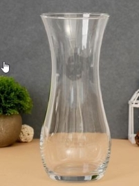 Ваза «Флора», 25.5 см, стекло, прозрачная
