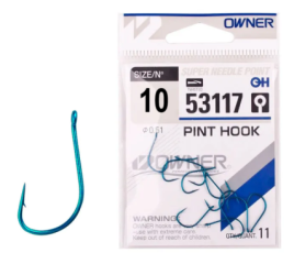 Крючок одинарный Owner Pint Hook Blue №10