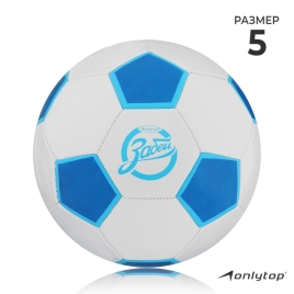 Мяч футбольный ONLYTOP ЗАБЕЙ, р. 5 (PVС, камера PVС, машинная сшивка)  1039243