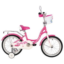 Велосипед 16" NOVATRACK BUTTERFLY, розовый 10323035