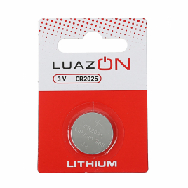 Батарейка литиевая LuazON, CR2025, 3V, блистер, 1 шт 3005559