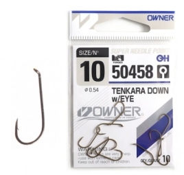 Крючок одинарный Owner Tenkara Straight W/Eye Brown №10