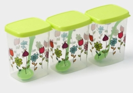 Набор банок для хранения "Аромат утра", 400 мл, 250 мл, 2 шт   10472233