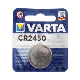 Батарейка литиевая Varta, CR2450-1BL, 3В, блистер, 1 шт. 5217316