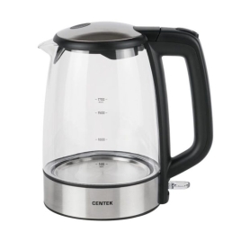 Чайник Centek CT-0004 стекло 1.7л, 2200Вт, Фильтр от накипи, двойной контроллер, защита от перегрева
