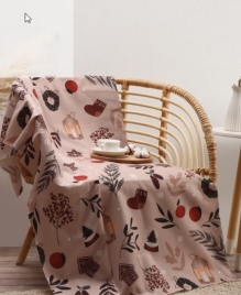 Плед флисовый новогодний «Этель. New Year's details», 100×150 см, флис, пл. 160 г/м²