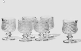 Набор рюмок Доляна «Сияние», 40 мл, 4.5×6.7 см, 6 шт., стекло