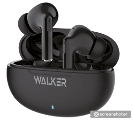 Наушники беспроводные WALKER WTS-60 шумопод ENC, черные