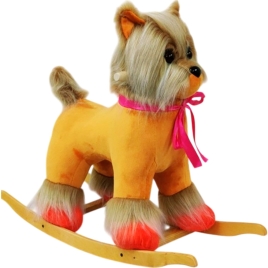Качалка Собака Йорк 980590 цвет в ассортименте, Предназначен для детей в качестве игрушки, Комплект: