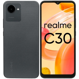 Смартфон Realme C30, 6.5", LCD, 2 sim, 4 Гб, 64 Гб, 8 Мп, 5 Мп, microSD, 5000 мАч, черный 9293429
