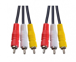 Кабель PERFEO R3104 3XRCA вилка - 2XRCA вилка 3м