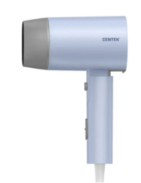 Фен Centek CT-2203 (синий) 1600Вт, 3 скорости, 2 режима, холод обдув, турмалиновая ионизация