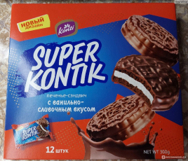 Печенье КОНТИ супер-конти с ванилью 300 г
