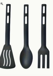 Набор кухонных принадлежностей "Глори" 3 шт, цвет черный   7585500
