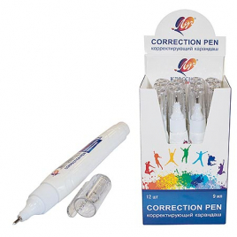 Корректирующая ручка " Луч " 9мл, металлический наконечник, морозоустойчивая, быстросохнущая