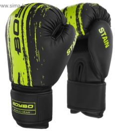 Перчатки боксерские BoyBo Stain BGS322, Флекс, зеленый (8 OZ) 5404609
