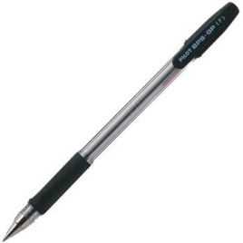 Ручка шариковая " Pilot " Fine черная 0,7мм резиновый держатель, чернила на масляной основе, металли