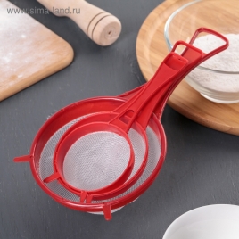 Набор сит, 3 шт: d = 6,5/8/11,5 см, цвет МИКС