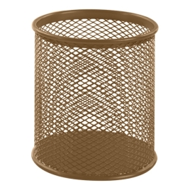Стакан " KWELT " 8*9,5см, металлический сетчатый, круглый, коричневый