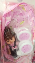 Коляска с куклой мет в/п 2409-68