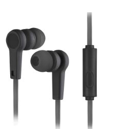 Наушники WALKER H330 "Soft touch" с микрофоном и кнопкой ответа, черные