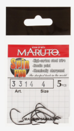 Крючки офсетные Maruto, серия Spin Pro 3314, цвет BN, № 4, 5 шт. 9680687