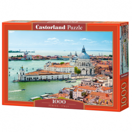 Пазлы " Castor Land " 1000элементов Венеция, Италия, 68*47см, картонная упаковка 35*25*5см