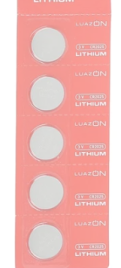 Батарейка литиевая LuazON, CR2025, 3V, блистер, 5 шт 3005560