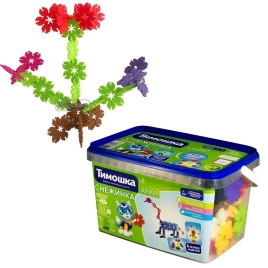 Конструктор «Снежинка» 150 деталей ТМ "ТИМОШКА". Предназначен для развиваюших игр для детей. Материа