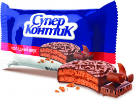 Печенье КОНТИ супер-конти с шоколадным вкусом 100 г