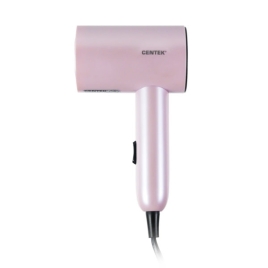 Фен Centek CT-2201 (розовый) 900Вт, 2 скорости, турмалин ионизация, антистат. эффект, складная ручка