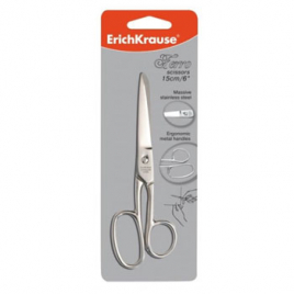 Ножницы " Erich Krause " Ferro 15,0см цельнометаллические, эргономичные ручки, картонная упаковка, е