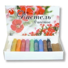 Пастель " ПТХ "  10цв, картонная упаковка