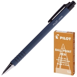 Ручка шариковая автоматическая " Pilot " синяя 0,7мм, чернила на масляной основе, непрозрачный проре