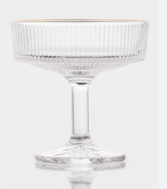 Набор креманок «Орион», 200 мл, с золотой отводкой, 6 шт., стекло, прозрачный