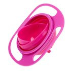 Детская миска «Тарелка-неваляшка», цвет розовый