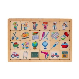 Развивающая игра из дерева "Профессии" 00748